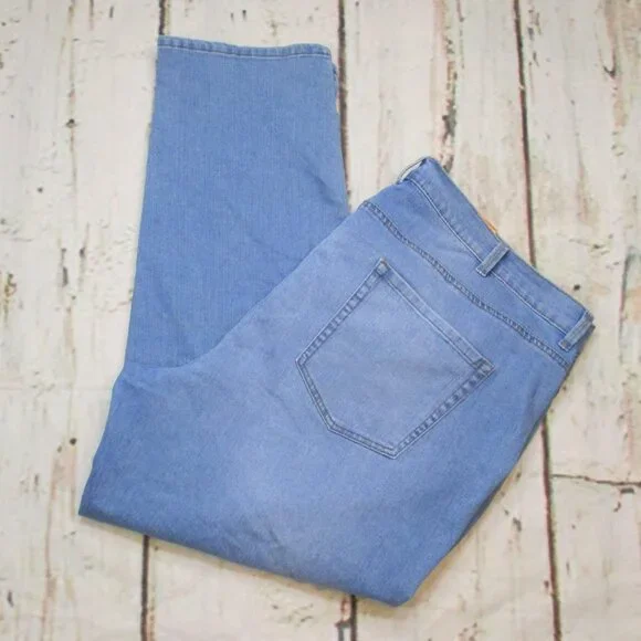 Style & Co Plus Mid Rise Straight Distressed Jeans - Picture 5 of 7